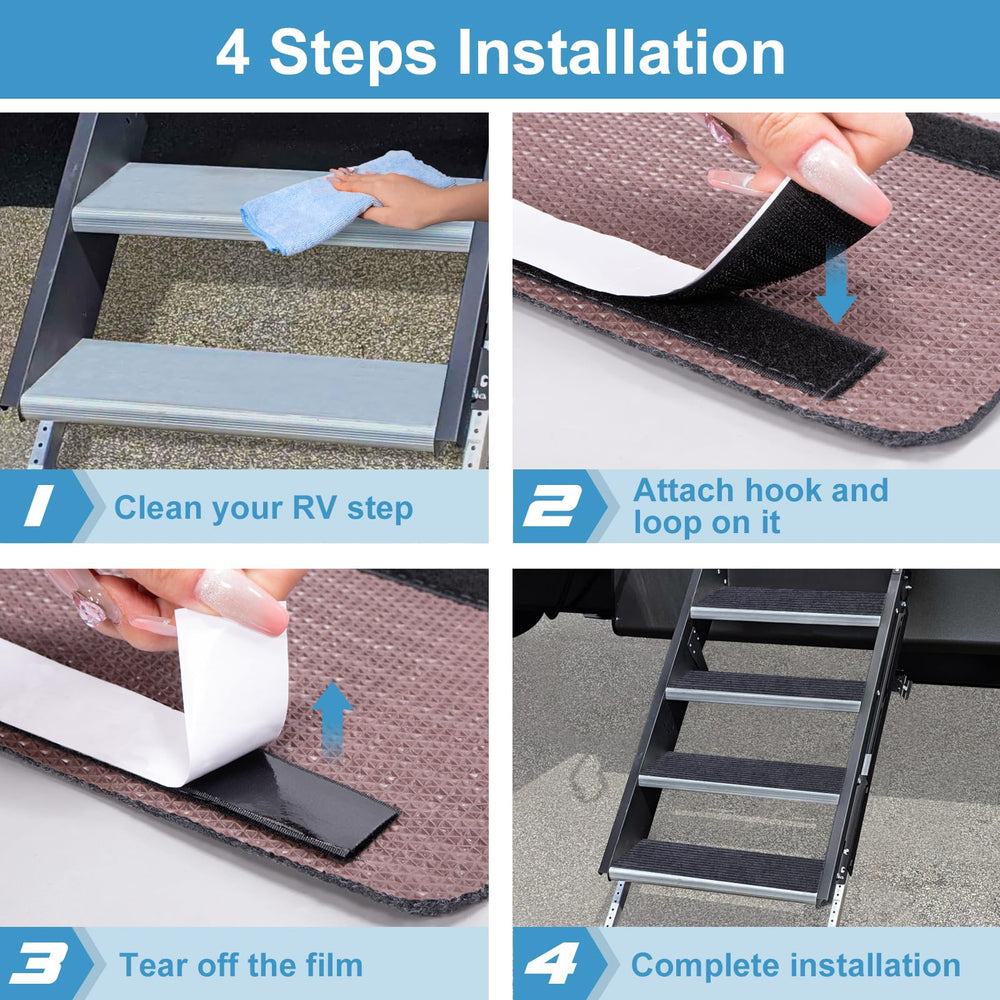 HOPEVIVA RV Step Covers protect feet and paws from hot metal