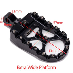 Black anodized finish resists wear while maintaining a rugged Harley look.