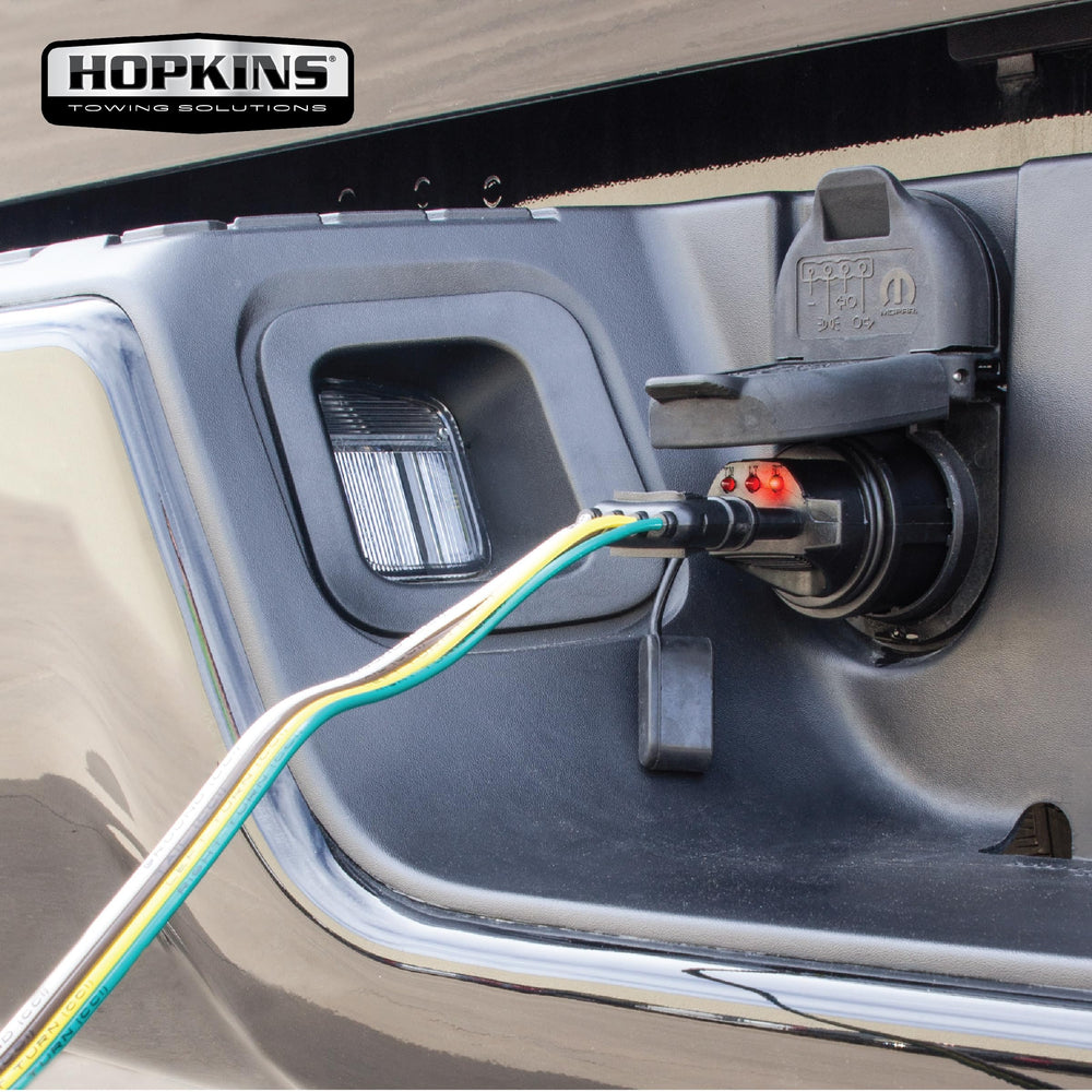 Hopkins 47345 dust flap protects connectors when not in use