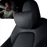 HOPON headrest pillow on Tesla Model 3 enhances neck comfort.