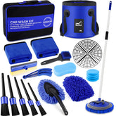 HORDALOR 62 inch car wash brush mop reaching roofs and panels
