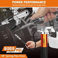 HORUSDY 11-inch hoses providing reach to tight spaces
