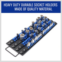 HORUSDY 1/4-inch drive section keeps shallow sockets organized.