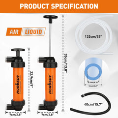 HORUSDY clear hoses reach deep tanks for convenient fluid transfer