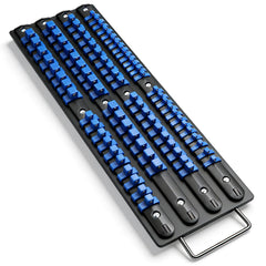 HORUSDY 80-piece socket organizer front view keeps sockets organized and accessible.