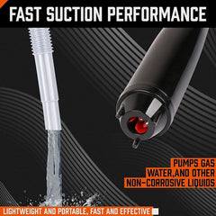 HORUSDY emergency fuel transfer from drum to can.