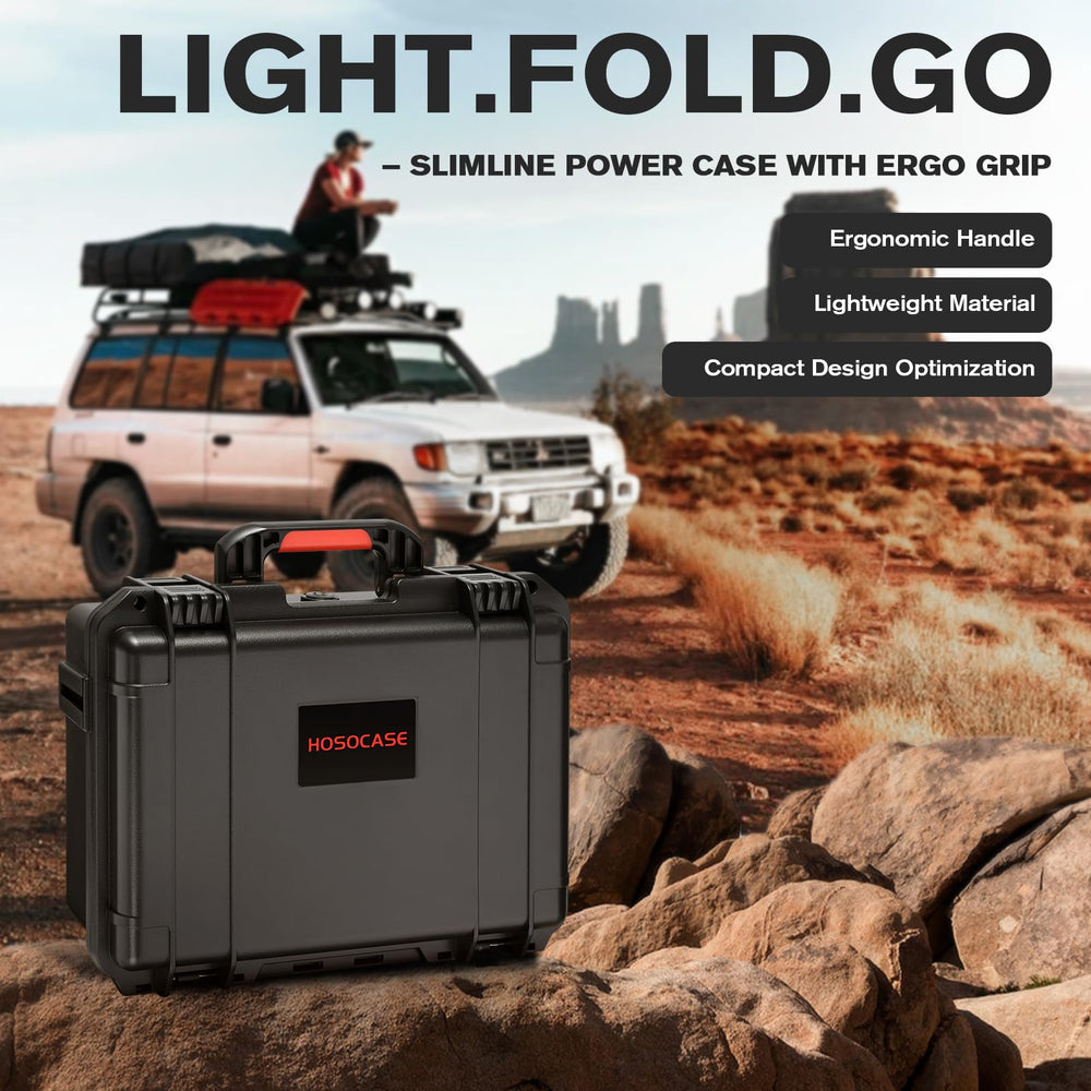 Hosocase rugged design with 12-month warranty for on-the-go charging gear