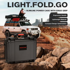 Hosocase rugged design with 12-month warranty for on-the-go charging gear