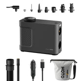 HOTO Air Pump Master front view showing portable inflation capability