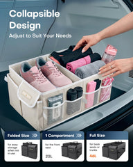 HOTOR trunk organizer foldable design allows flexible trunk configuration
