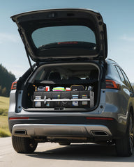 HOTOR trunk organizer versatile storage for groceries, tools, and sports gear