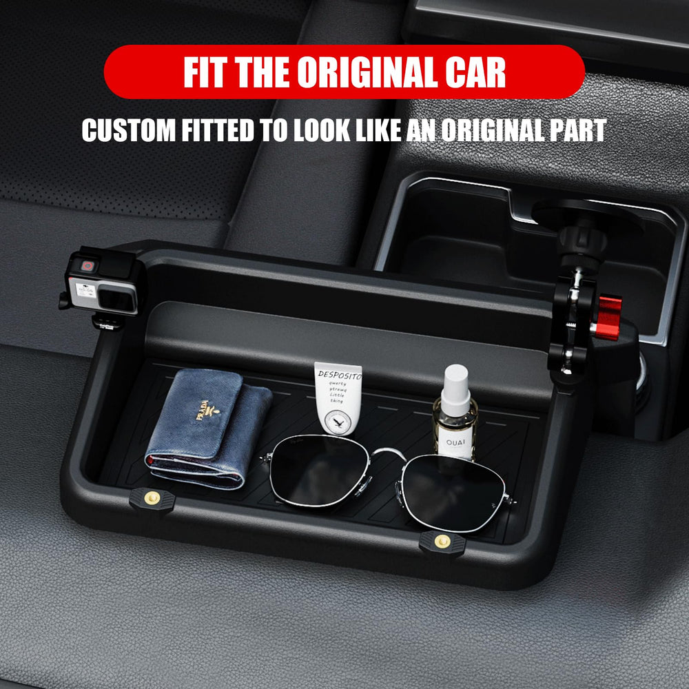Houclemic durable ABS material blends with Tacoma interior.