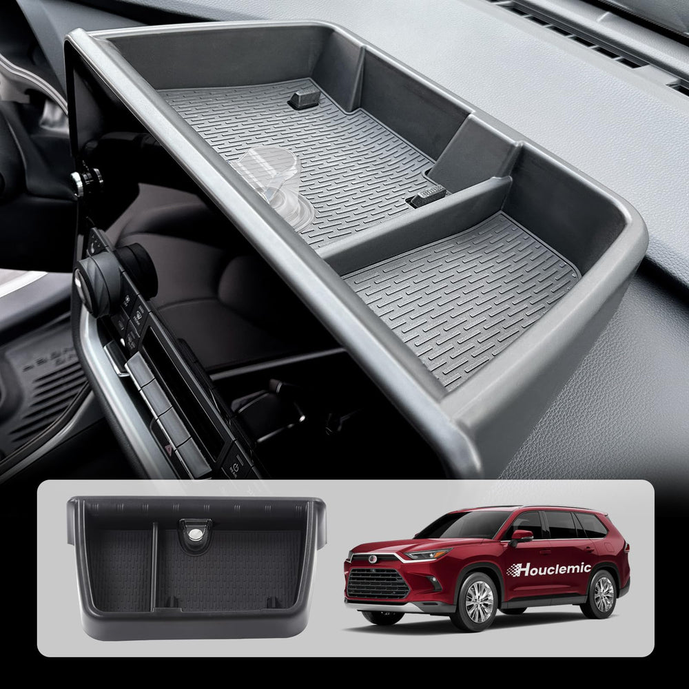 HOUCLEMIC Grand Highlander center console organizer—front view for a seamless, factory-like fit.