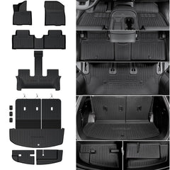 HOUCLEMIC Palisade floor mats with glove-fit protect seats from mud and spills.