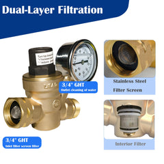 Hourleey 3-4inch threaded regulator connection for standard hoses