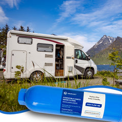 Hourleey easy tool-free installation on RV water lines.