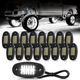 Hovano 16-pod white rock lights illuminate undercarriage for better visibility