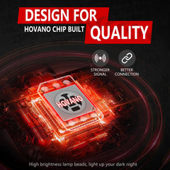 Hovano IP68 rating ensures waterproof performance in rain and muddy terrains.