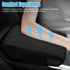 Hovom diamond-pattern stitching adds aesthetic detail while protecting the armrest surface.