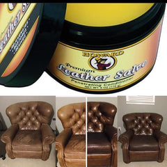 Howard Leather Salve beeswax and carnauba formulation protecting leather