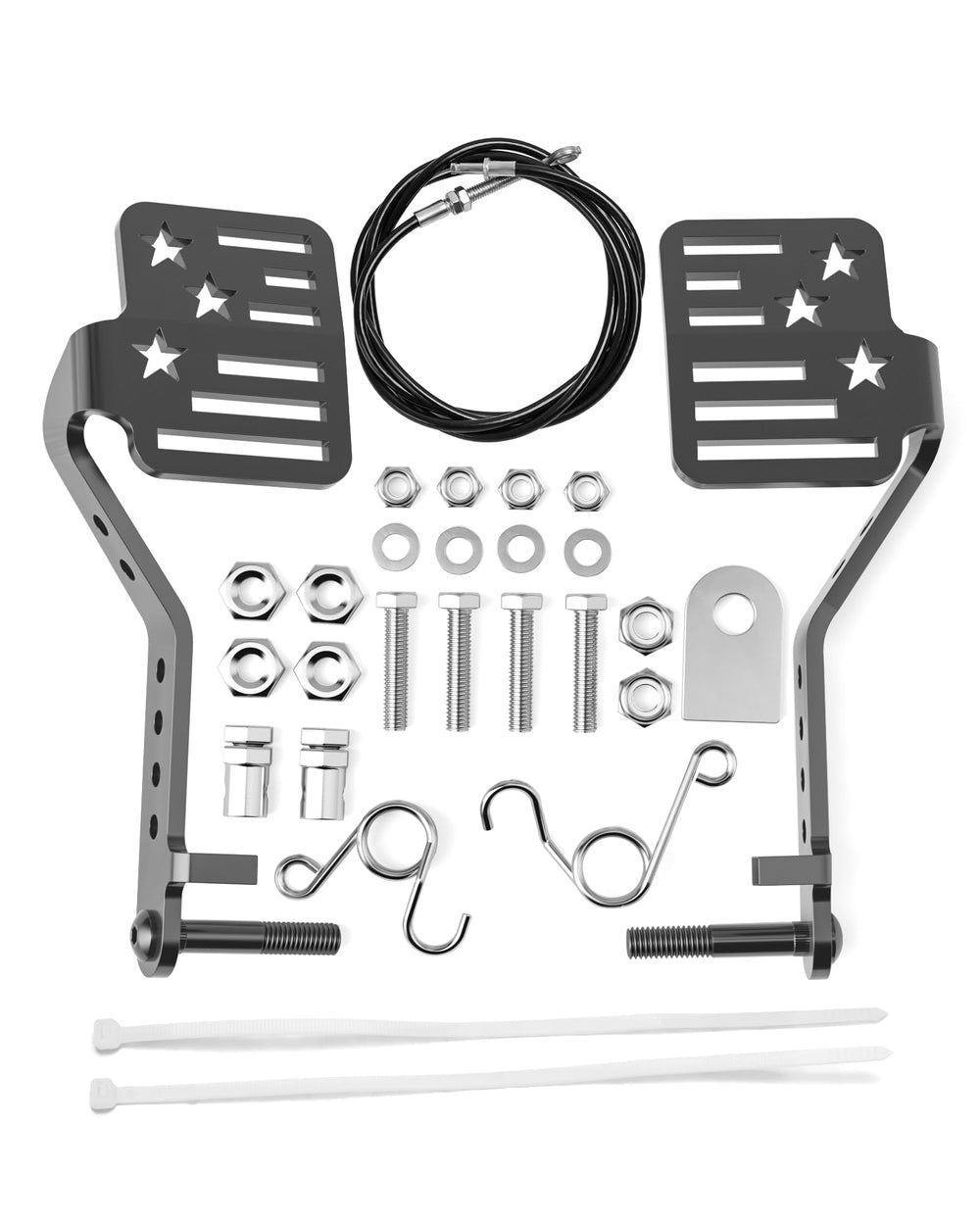 HOWBOW Go Kart big pedals with star pattern improve grip for safer outdoor riding.