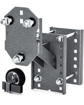 HOWBOW spare tire mount kit assembly shows rugged 6mm steel for durable trailer compatibility.