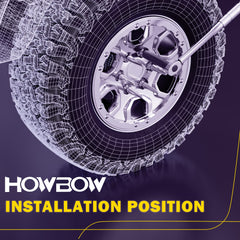 HOWBOW spike lug nuts socket key half-inch drive for easy use.