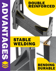 HOWBOW universal trailer mount fits 4 lug x 4 in and 5/6 lug patterns with easy setup.