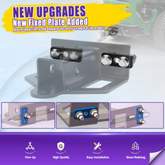 HOWBOW chain slot secures trailers and carts during transport