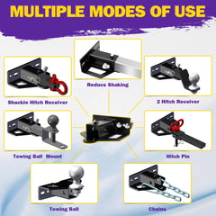 HOWBOW weld‑on bolt lock system adds security during towing