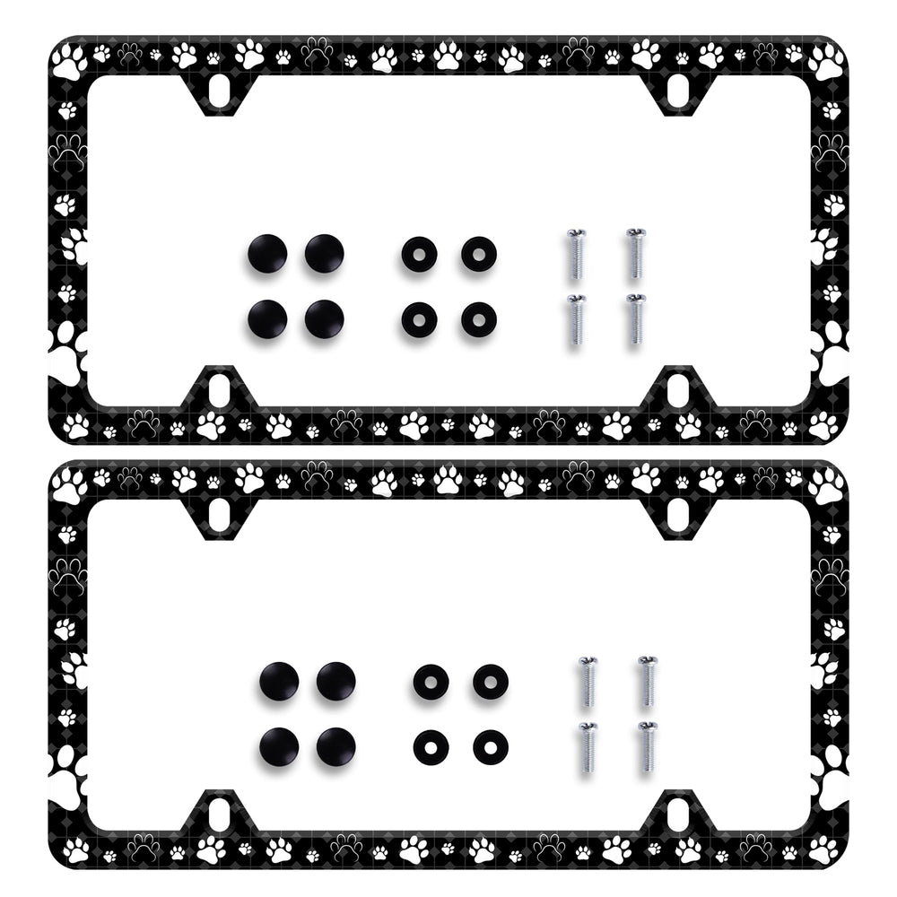 HOWKWAWY dog paw frame front view with durable stainless finish