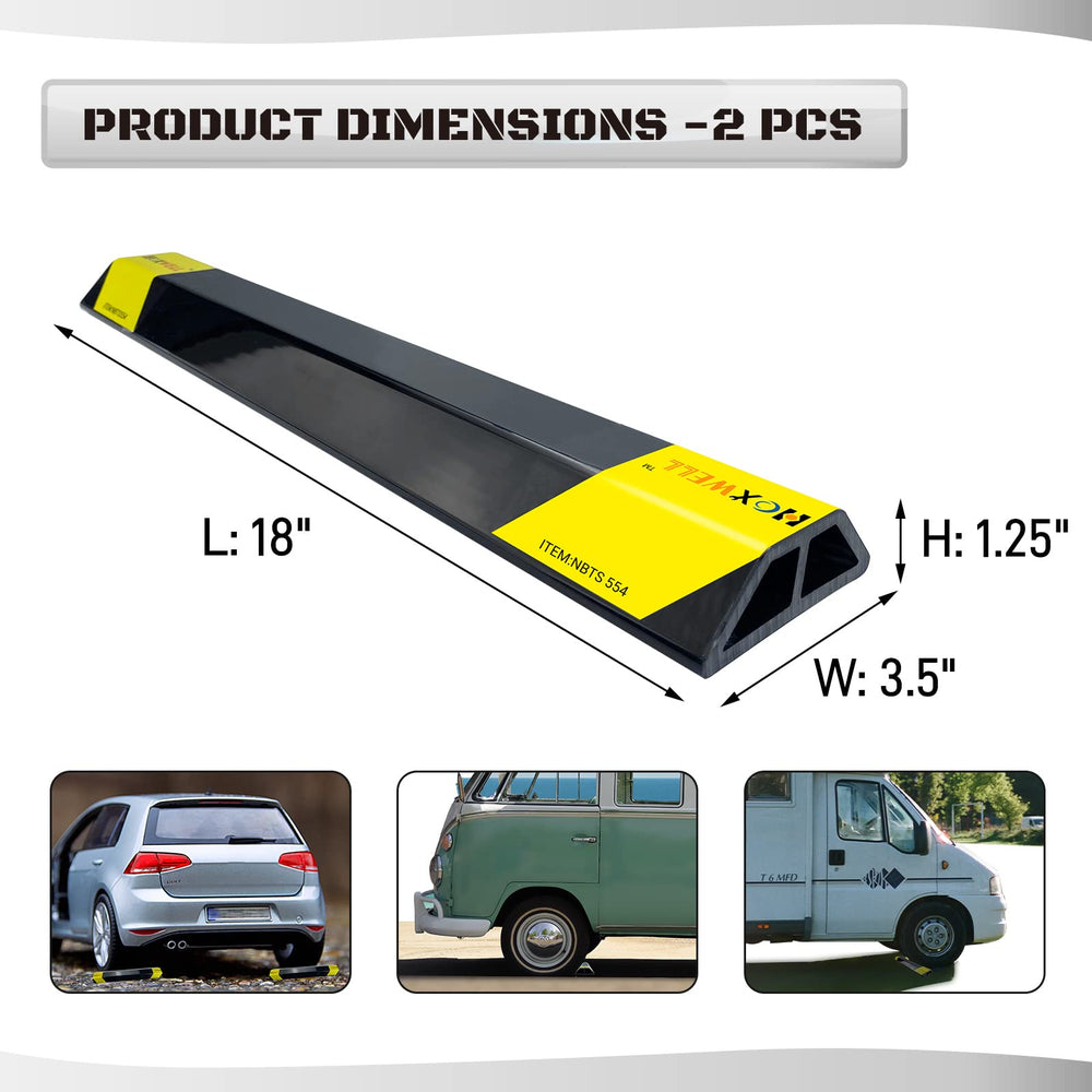 HOXWELL garage wall protection stop keeps vehicles from wall contact.