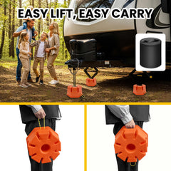 HOXWELL lightweight trailer jack block at 2.87 lbs for easy carrying.