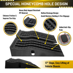 HOXWELL ramps low profile design fits compact garages