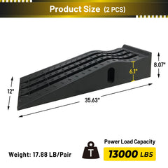 HOXWELL ramps anti slip texture enhances traction on tires