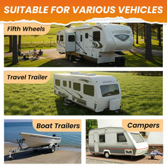 HOXWELL compact 11x11 inch block size suits RVs and fifth wheels.