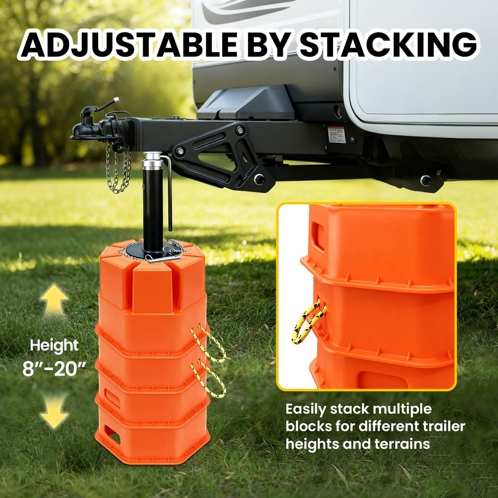 HOXWELL stackable height-adjustable block for leveling terrain