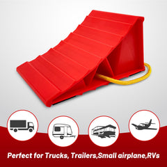 HOXWELL triangular base wheel chocks for strong grip on slopes