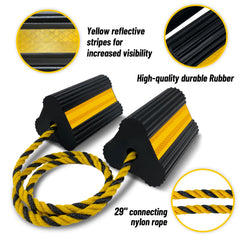 HOXWELL lightweight, portable chocks for easy transport and storage.