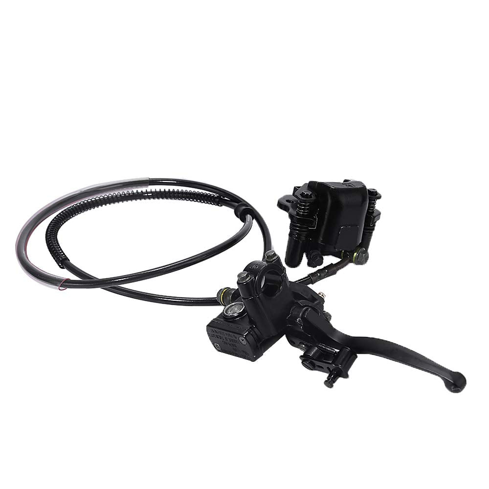 Hoypeyfiy rear hand hydraulic disc brake caliper for ATV enhances stopping control
