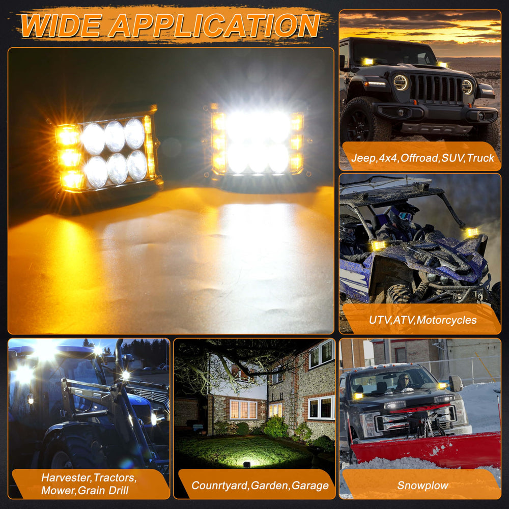 HOYUZA IP67 durable LED pod withstands rain dust and shocks during off road use.