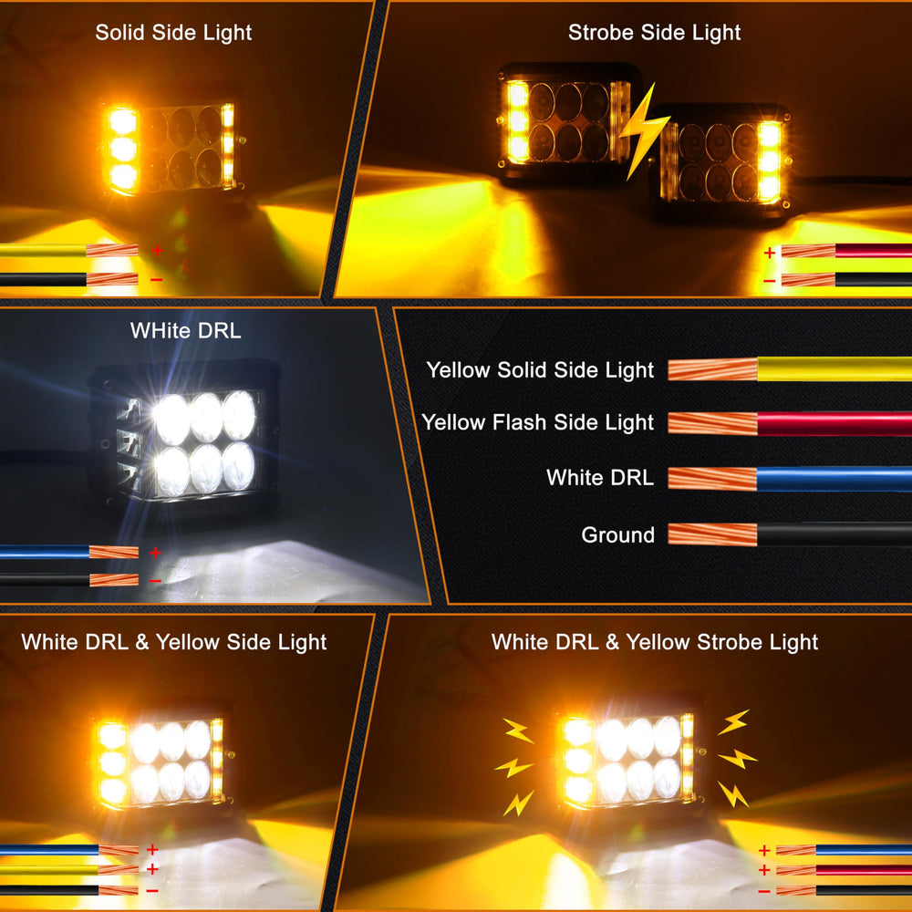 HOYUZA LED pod night vision boost improves obstacle detection on trails.