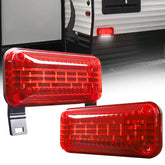 HOYUZA RV tail light with red brake/turn signals for clear on-road visibility.