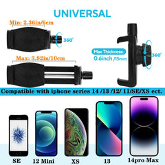 HOYXUN universal clip fits phones 3.5–7.5 inches for broad compatibility.