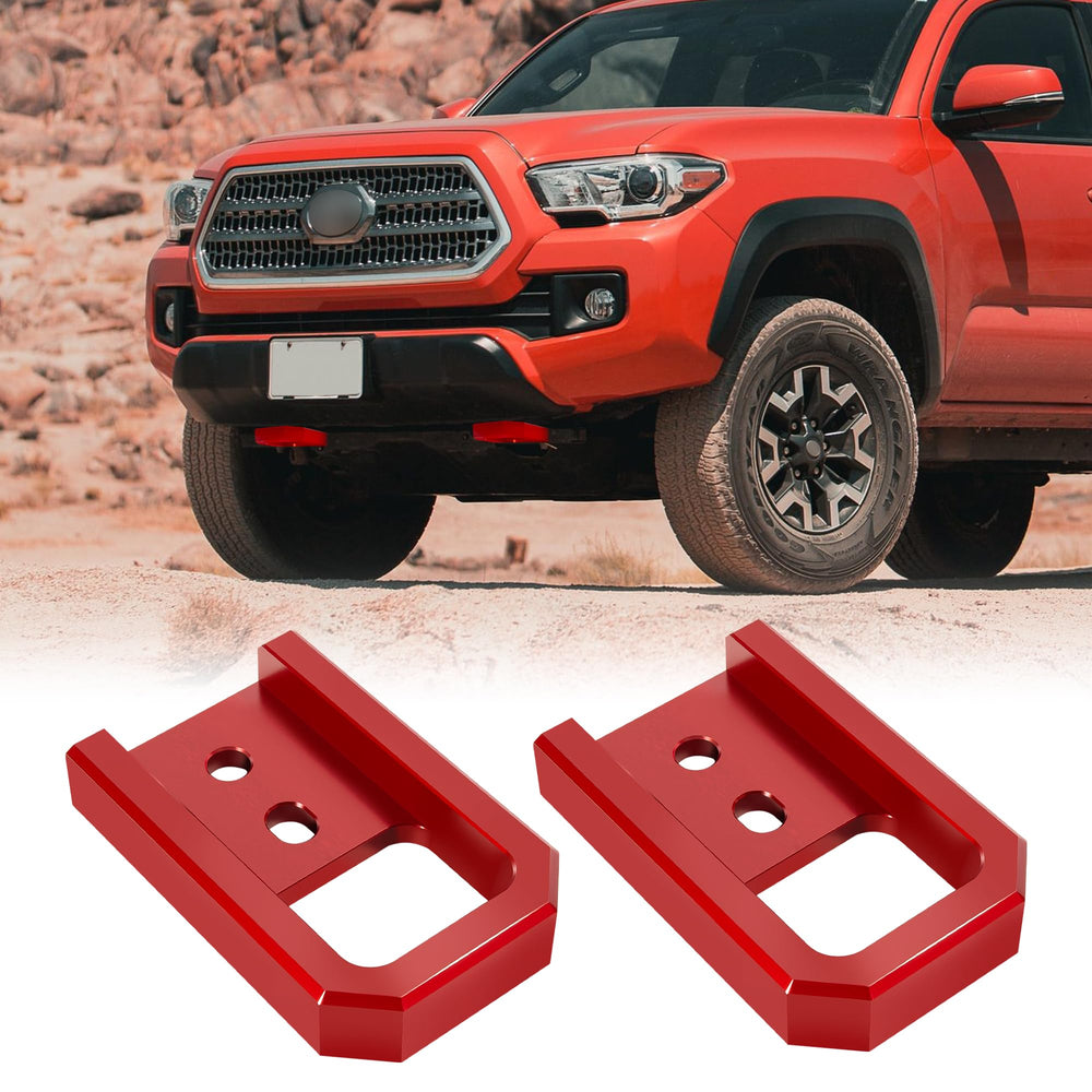 HOZHEM two-pcs tow hooks set highlighting value and readiness.