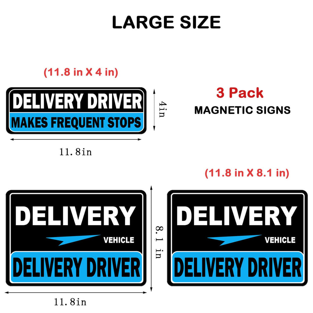 Hozodusi delivery magnet with road view enhances curbside attention.