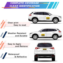 Hozodusi delivery magnet front view highlights reflective design for easy street recognition.