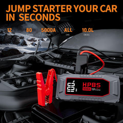 HPBS H5000A display panel visible on the side for status checks