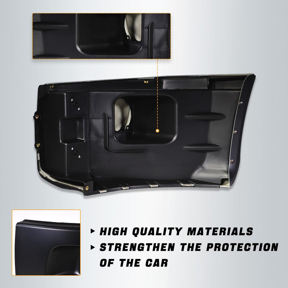 Hpdmauto Peterbilt 579 left bumper corner ABS material close-up