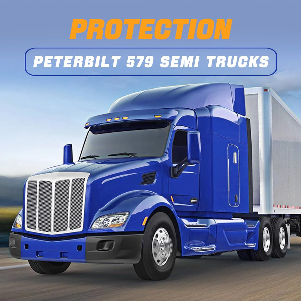 Hpdmauto Peterbilt 579 left bumper corner side view showing clean lines